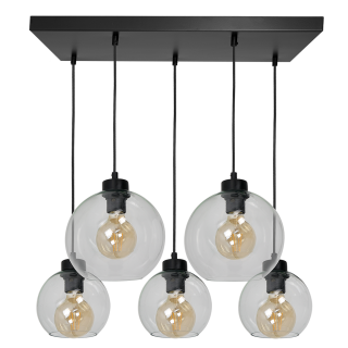 Lampa wisząca SOFIA CLEAR 5xE27