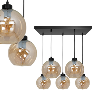 Lampa wisząca SOFIA AMBER 5xE27