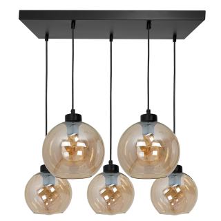 Lampa wisząca SOFIA AMBER 5xE27