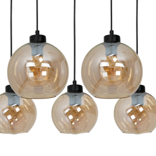 Lampa wisząca SOFIA AMBER 5xE27