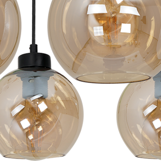 Lampa wisząca SOFIA AMBER 5xE27