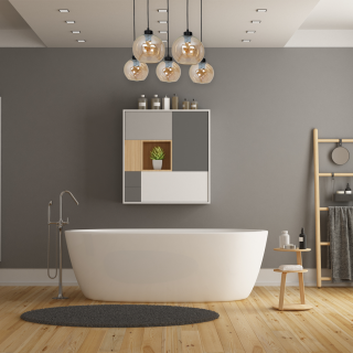 Lampa wisząca SOFIA AMBER 5xE27