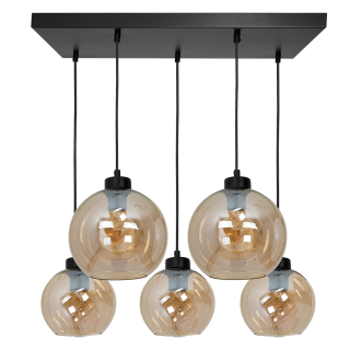 Lampa wisząca SOFIA AMBER 5xE27