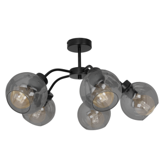 Lampa sufitowa SOFIA SMOKED 5xE27
