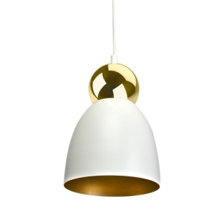 Lampa wisząca TAURUS WHITE/GOLD 1xE27