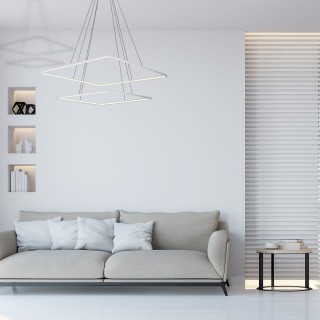 LAMPA WISZĄCA NIX WHITE 50W LED Barwa ciepła 3000K