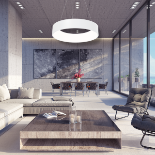 Lampa wisząca OHIO WHITE 24W LED Barwa neutralna 4000K