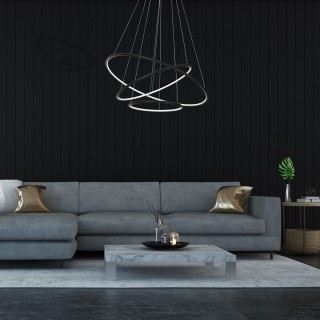 LAMPA WISZĄCA ORION BLACK 99W LED Barwa ciepła 3000K