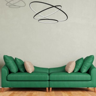 LAMPA WISZĄCA ORION BLACK 99W LED Barwa ciepła 3000K