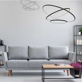 LAMPA WISZĄCA ORION BLACK 99W LED Barwa ciepła 3000K