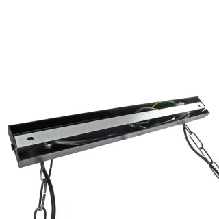 Lampa wisząca FARO BLACK / WOOD 2xE27 60W