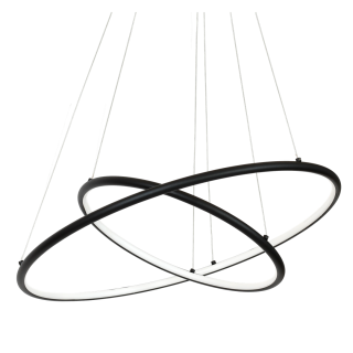 LAMPA WISZĄCA ORION BLACK 53W LED Barwa ciepła 3000K