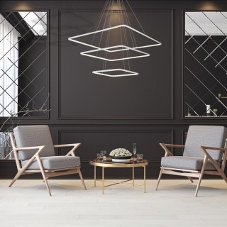 LAMPA WISZĄCA NIX WHITE 117W LED Barwa ciepła 3000K