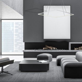 LAMPA WISZĄCA NIX WHITE 25W LED Barwa ciepła 3000K