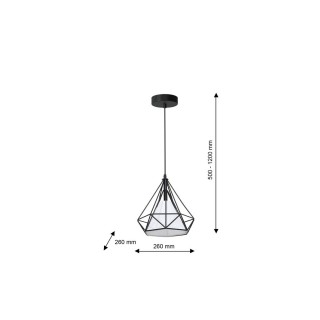 Lampa Wisząca TRIANGOLO 1xE27