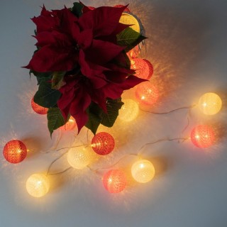 KULE LED COTTON BALLS 20 SZT.