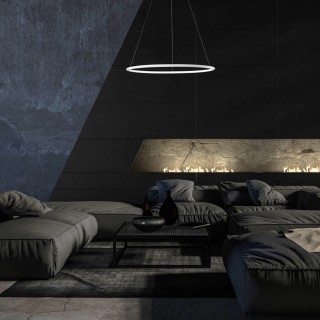 LAMPA WISZĄCA ORION WHITE 22W LED Barwa ciepła 3000K