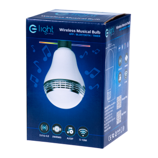 ŻARÓWKA MUZYCZNA 5W E27 BLUETOOTH