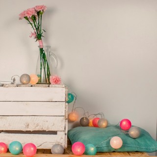 KULE LED COTTON BALLS 20 SZT.