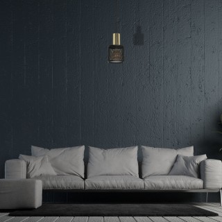 Lampa Wisząca ARES GOLD 1xE27