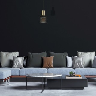 Lampa Wisząca ARES GOLD 1xE27