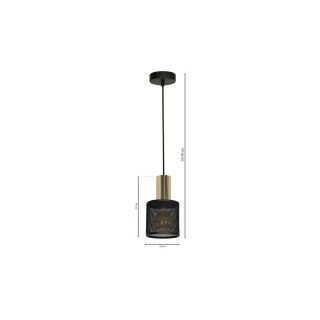 Lampa Wisząca ARES GOLD 1xE27