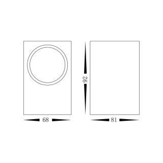 Kinkiet Ogrodowy BOKA 1xGU10 IP44