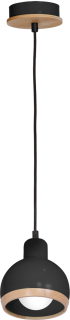 Lampa wisząca OVAL BLACK 1xE27