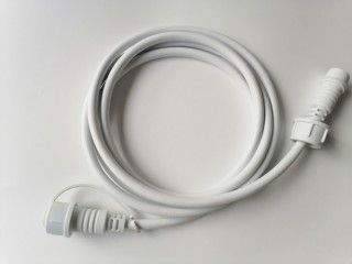 Kabel zasilający/przedłużacz BIAŁY do GIRILANDY 2m