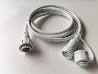 Kabel zasilający/przedłużacz BIAŁY do GIRILANDY 2m