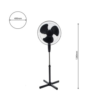 WENTYLATOR STOJĄCY EKO-LIGHT 16'' CZARNY