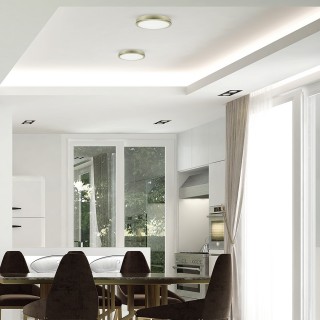 PLAFON LED 18W ZŁOTY IP65 Barwa ciepła 3000K