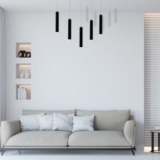 LAMPA WISZĄCA CARBON 5X5W LED