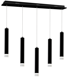 LAMPA WISZĄCA CARBON 5X5W LED