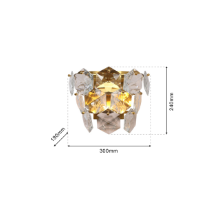 Kinkiet DIANA GOLD 2xE14