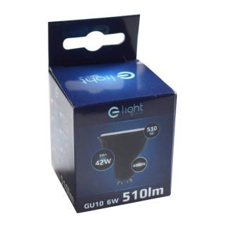 CZARNA ŻARÓWKA LED 6W GU10 Barwa neutralna 4000K