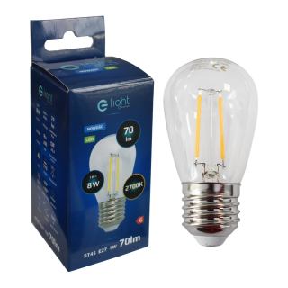 Żarówka Filamentowa LED 1W ST45 E27 2700K Barwa ciepła