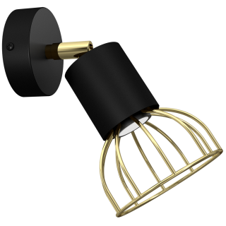 Kinkiet DANTE GOLD/BLACK 1x mini GU10