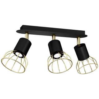 Lampa sufitowa DANTE GOLD/BLACK 3x mini GU10