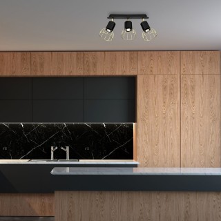 Lampa sufitowa DANTE GOLD/BLACK 3x mini GU10