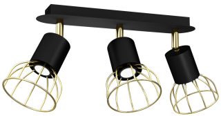 Lampa sufitowa DANTE GOLD/BLACK 3x mini GU10