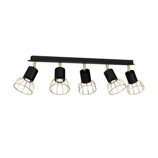 Lampa sufitowa DANTE GOLD/BLACK 5x mini GU10