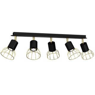 Lampa sufitowa DANTE GOLD/BLACK 5x mini GU10
