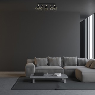 Lampa sufitowa DANTE GOLD/BLACK 5x mini GU10