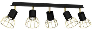 Lampa sufitowa DANTE GOLD/BLACK 5x mini GU10