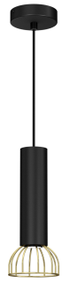 Lampa wisząca DANTE GOLD/BLACK 1x mini GU10