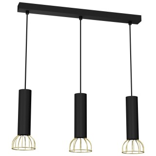 Lampa wisząca DANTE GOLD/BLACK 3x mini GU10