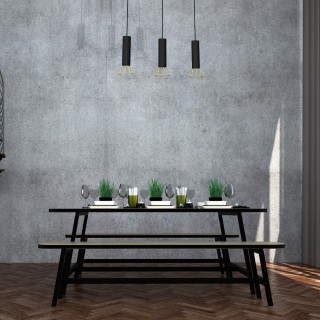 Lampa wisząca DANTE GOLD/BLACK 3x mini GU10