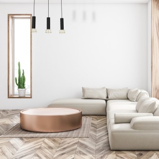 Lampa wisząca DANTE GOLD/BLACK 3x mini GU10