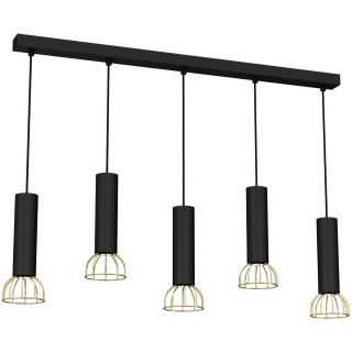 Lampa wisząca DANTE GOLD/BLACK 5x mini GU10